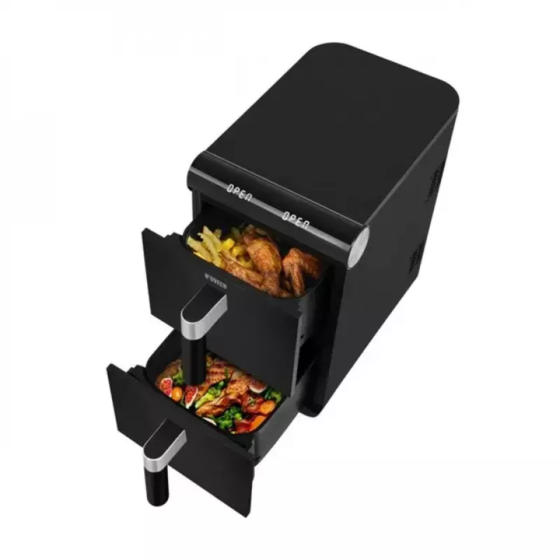 Freidora de aire eléctrica NOVEEN AF5050, capacidad 11 L, 1700 W, 13 programas, 50–200°C, control táctil digital