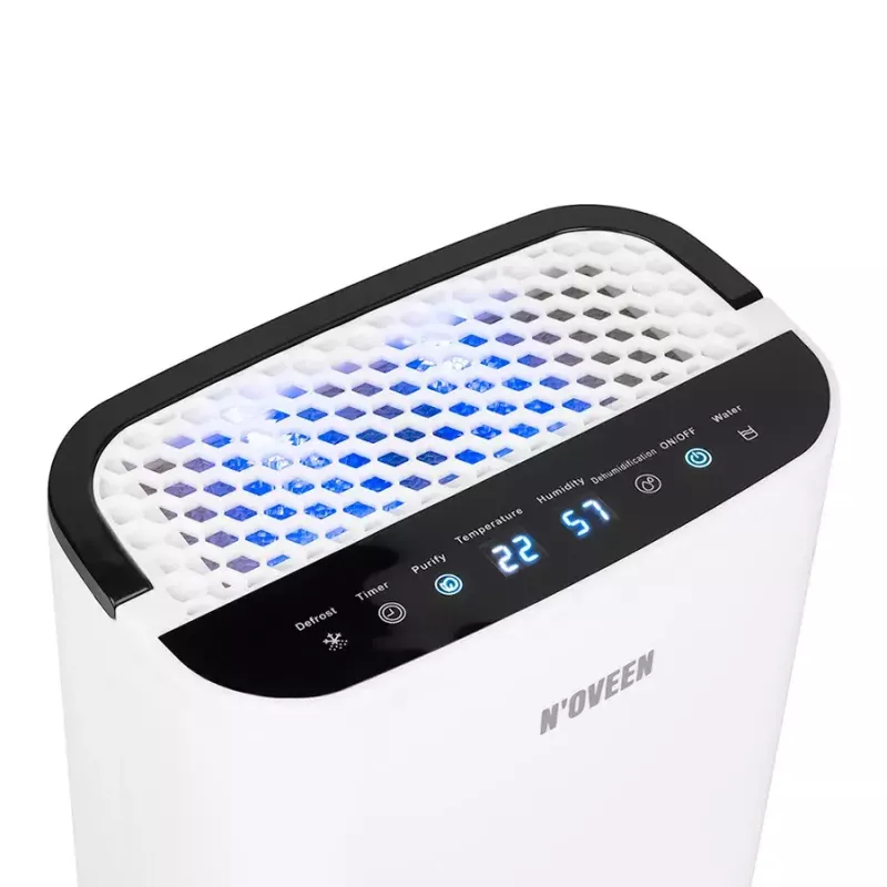 Deshumidificador NOVEEN DH350 depósito 2,5 l, 70 W, elimina bacterias y virus, lámpara UV, 1,5 l/24h