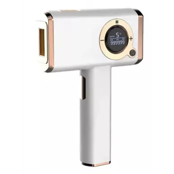 Depiladora ORO-MED ORO-IPL ICE — depiladora IPL de láser para el pelo y el cuerpo, 48 W, 3 accesorios extraíbles, gafas de protección