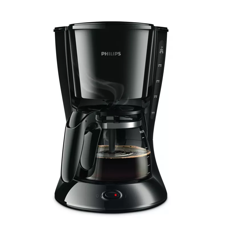 Philips Daily Collection HD7461/20 cafetera de goteo, jarra de cristal, 1000 W, negra