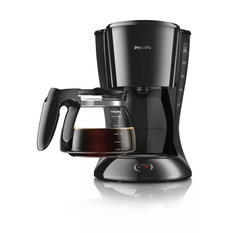 Philips Daily Collection HD7461/20 cafetera de goteo, jarra de cristal, 1000 W, negra