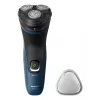 Afeitadora eléctrica para hombre Philips S1151/00 rotación 3 cabezales, batería NiMH, húmedo y seco, 40 min de autonomía, negro/azul