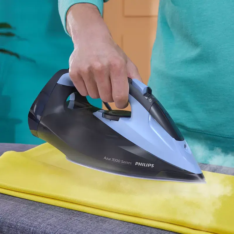 Plancha seca y de vapor Philips 7000 Serie DST7041/20 — 2800 W, depósito de agua de 0,3 l, suela SteamGlide Elite, 3 ajustes de temperatura