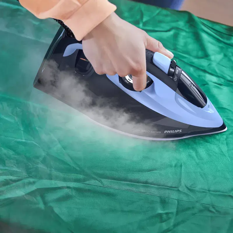 Plancha seca y de vapor Philips 7000 Serie DST7041/20 — 2800 W, depósito de agua de 0,3 l, suela SteamGlide Elite, 3 ajustes de temperatura