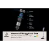 Aspirador escoba Samsung VS15A6031R4 batería en seco sin bolsa 0,8 L negro