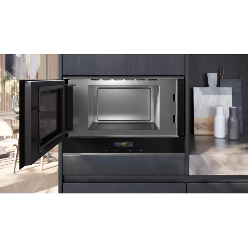 Microondas Siemens iQ700 BF722L1B1 negro microondas solo empotrable 21 l 900 W