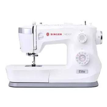 Máquina de coser SINGER ME457 — máquina de coser doméstica, 100 puntadas, enhebrador automático