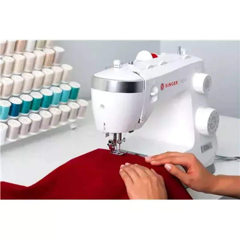 Máquina de coser SINGER ME457 — máquina de coser doméstica, 100 puntadas, enhebrador automático