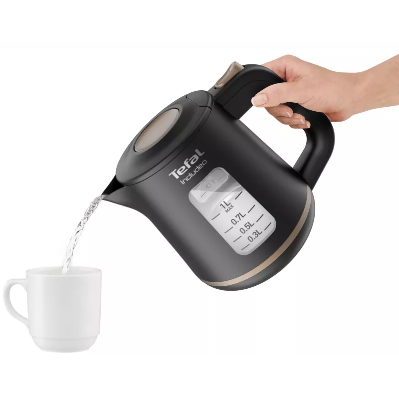 Tefal Includeo KI5338 Hervidor 1 L 2400 W negro