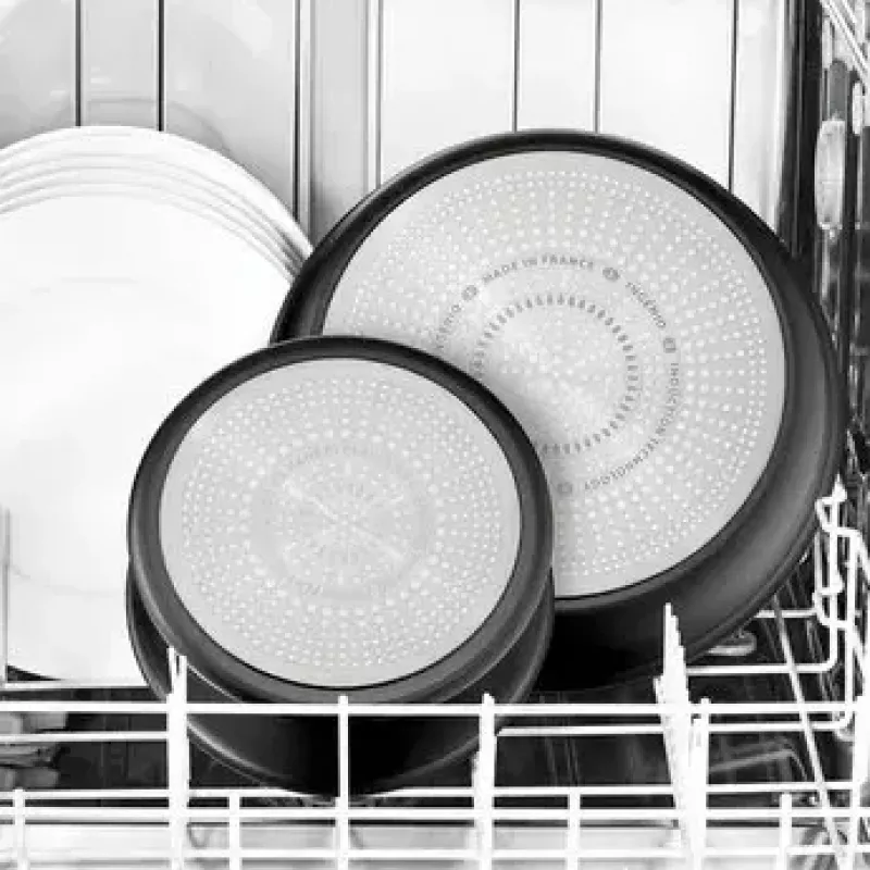 Set de sartenes Tefal Ingenio Unlimited L7639002, 13 piezas, aluminio, antiadherente, Thermo-Spot, aptas para horno, negro