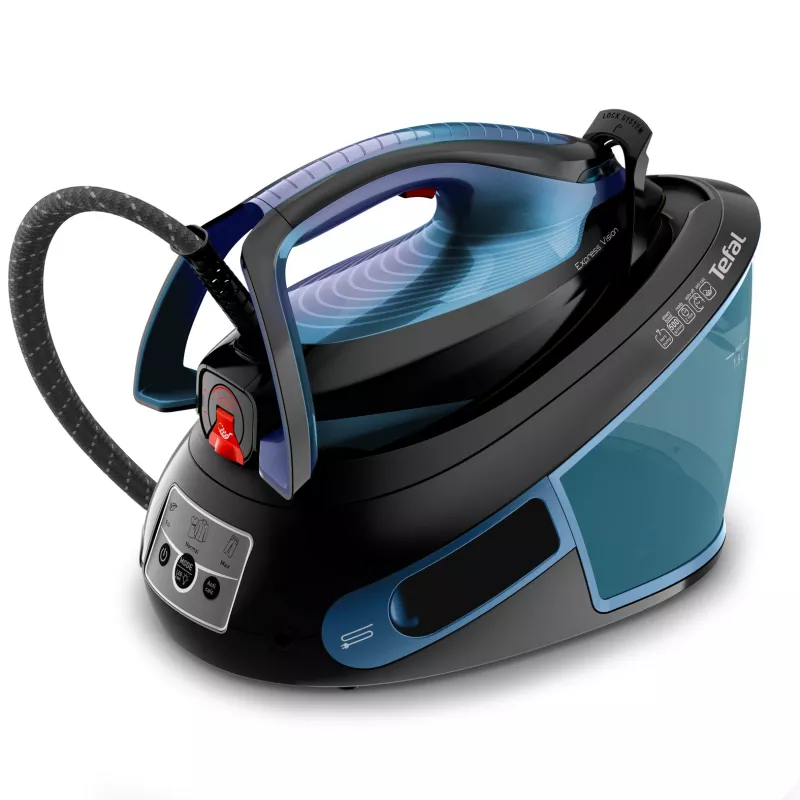 Tefal Express Vision SV8151 2800 W 1,8 l suela Durilium AirGlide Autoclean azul, negro