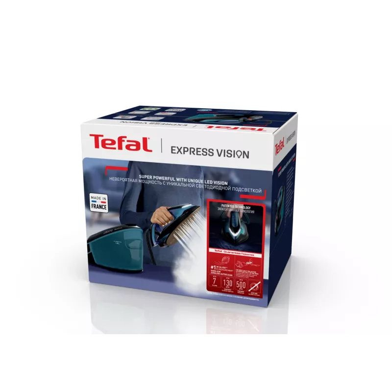 Tefal Express Vision SV8151 2800 W 1,8 l suela Durilium AirGlide Autoclean azul, negro