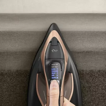 Tefal Ultimate Power Pro FV9E50 Plancha en seco y de vapor suela Durilium AirGlide Autoclean 3200 W negro, cobre