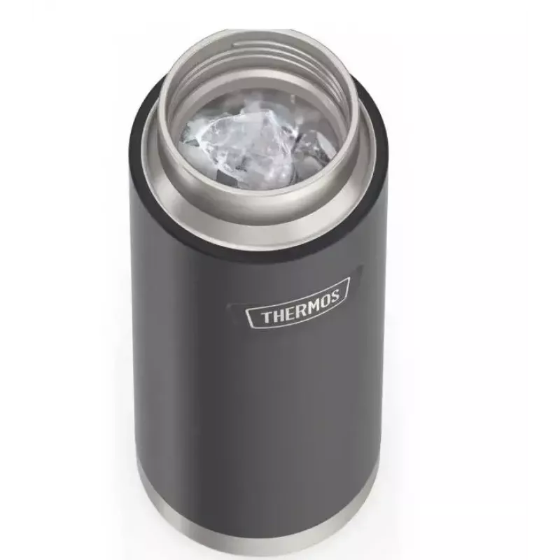Vaso de viaje térmico THERMOS 130101, botella térmica con aislamiento al vacío 710 ml, acero inoxidable, negro