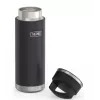 Vaso de viaje térmico THERMOS 130101, botella térmica con aislamiento al vacío 710 ml, acero inoxidable, negro