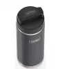 Vaso de viaje térmico THERMOS 130101, botella térmica con aislamiento al vacío 710 ml, acero inoxidable, negro