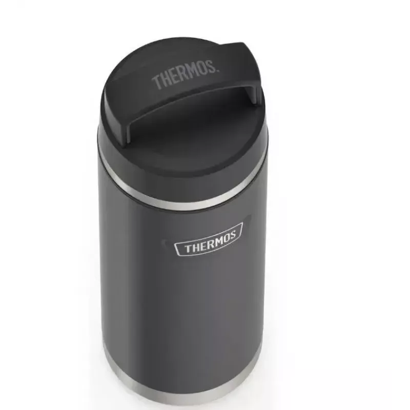 Vaso de viaje térmico THERMOS 130101, botella térmica con aislamiento al vacío 710 ml, acero inoxidable, negro