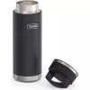 Vaso de viaje térmico THERMOS 130101, botella térmica con aislamiento al vacío 710 ml, acero inoxidable, negro
