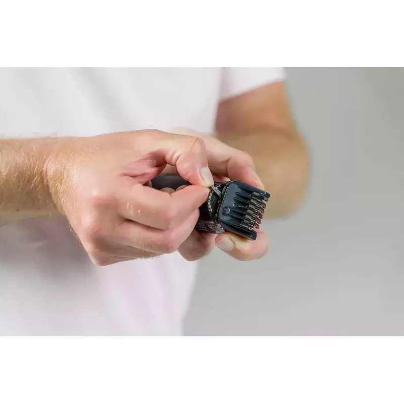 Cortapelos Wahl Extreme Grip AC/batería, inalámbrico, Li-Ion, 240 min de autonomía, 12 ajustes de longitud, cuchilla de acero inoxidable, ancho de corte 3 cm, negro