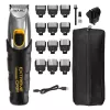 Cortapelos Wahl Extreme Grip AC/batería, inalámbrico, Li-Ion, 240 min de autonomía, 12 ajustes de longitud, cuchilla de acero inoxidable, ancho de corte 3 cm, negro