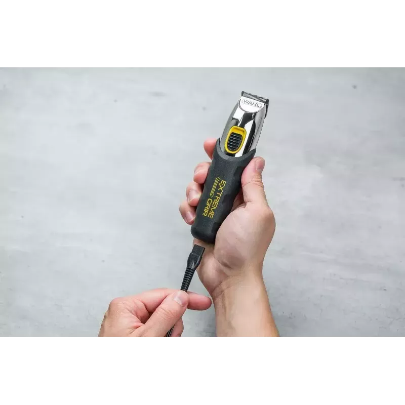Cortapelos Wahl Extreme Grip AC/batería, inalámbrico, Li-Ion, 240 min de autonomía, 12 ajustes de longitud, cuchilla de acero inoxidable, ancho de corte 3 cm, negro