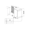 Lavavajillas independiente WHIRLPOOL W7F HS41 X — 15 cubiertos, 41 dB, Fullsize 60 cm