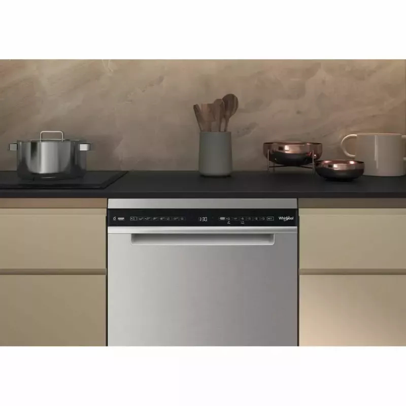 Lavavajillas independiente WHIRLPOOL W7F HS41 X — 15 cubiertos, 41 dB, Fullsize 60 cm