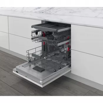 Whirlpool WI 7020 PF Lavavajillas totalmente integrable 14 cubiertos Plata