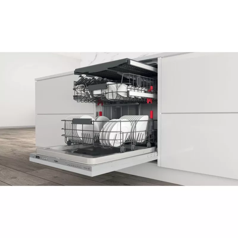 Whirlpool WI 7020 PF Lavavajillas totalmente integrable 14 cubiertos Plata