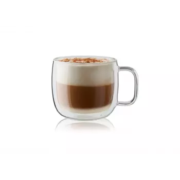 Vaso de café ZWILLING 39500-113-0, vidrio transparente, set de 2, 450 ml cada uno