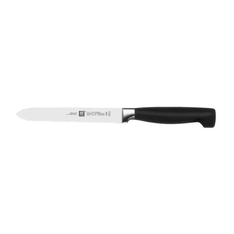 Set de bloque de cuchillos/cubiertos ZWILLING 35148-507-0 — set de 7 piezas con cuchillo de chef, cuchillo de pan, cuchillo de pelar, tijeras de cocina, bloque gris