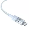 Cable USB Baseus Gem P10373003311-01 — 2 m, 2,4 A, Lightning a USB-A, revestimiento de nailon, azul