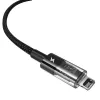 Cable de carga USB Baseus Gem P10373003111-00, 1 m, 2,4 A, revestimiento de nailon, Lightning, USB-A, Negro