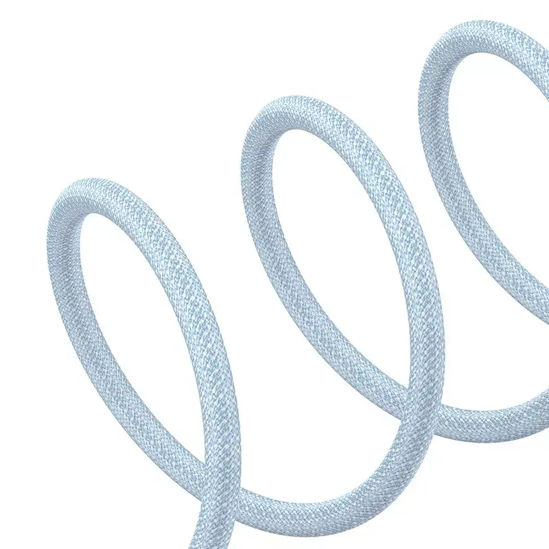 Cable USB Baseus Gem P10373003311-00 — 1 m, carga rápida 2,4 A, Lightning/USB-A, azul, revestimiento de nailon