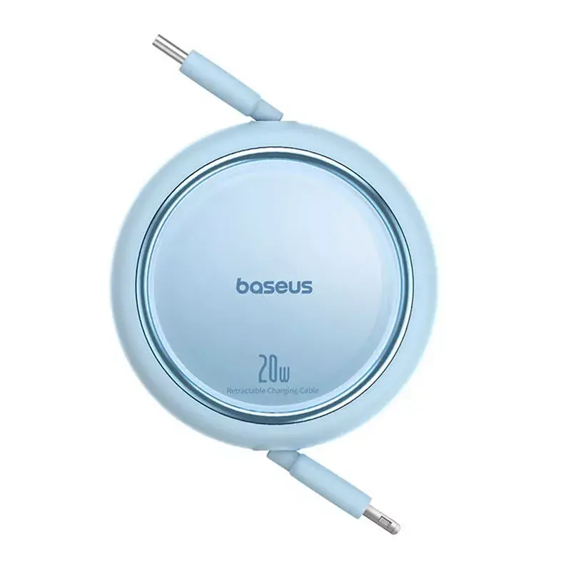 Cable USB-C a Lightning Baseus Free2Pull 20 W, 1 m, azul, 480 Mbit/s, USB PD