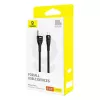 Cable USB-A a USB-C Baseus Flash 2 1 m 100W negro, USB PD, 480 Mbit/s, nailon