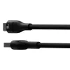 Cable USB-A a USB-C Baseus Flash 2 1 m 100W negro, USB PD, 480 Mbit/s, nailon