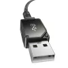 Cable USB-A a Lightning Baseus P10355802111-00 — 1 m, 5V/2.4A, USB PD, fibra aramida, negro