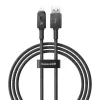 Cable USB-A a Lightning Baseus P10355802111-00 — 1 m, 5V/2.4A, USB PD, fibra aramida, negro