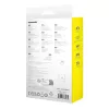 Cable USB-A a Lightning Baseus 1 m 5 V 2,4 A blanco, USB PD, 480 Mbit/s