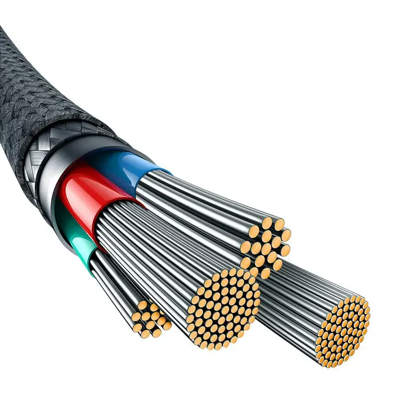 Cable USB-A a Lightning Baseus 1 m 5 V 2,4 A blanco, USB PD, 480 Mbit/s