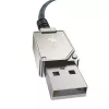 Cable USB-A a Lightning Baseus 1 m 5 V 2,4 A blanco, USB PD, 480 Mbit/s