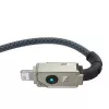 Cable USB-A a Lightning Baseus 1 m 5 V 2,4 A blanco, USB PD, 480 Mbit/s