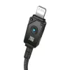 Cable USB-C a Lightning Baseus Unbreakable 1 m 20W — fibra aramida, 480 Mbit/s, negro