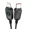 Cable USB-C a Lightning Baseus Unbreakable 1 m 20W — fibra aramida, 480 Mbit/s, negro