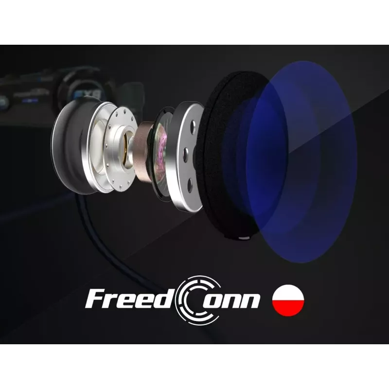 FreedConn T-Max S V4 Pro Single intercomunicador para moto, negro