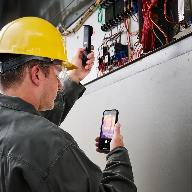 Cámara termográfica FLIR FOEDGE, 80×60 px, -20 a 120 °C, 8,7 Hz, NETD 70 mK, tamaño de píxel 12 µm