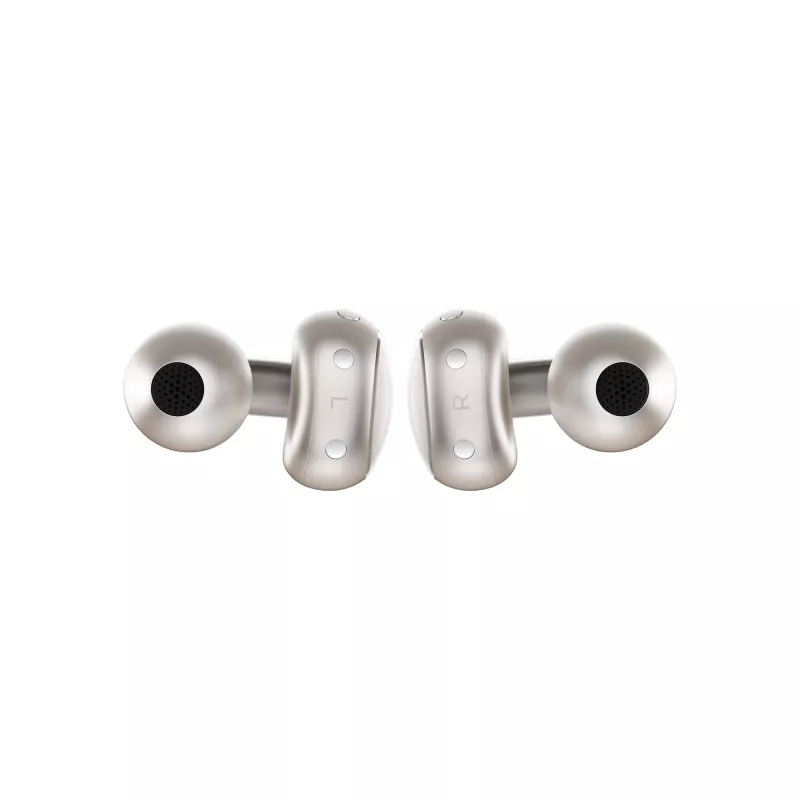Headset Motorola Moto Buds Loop Bluetooth ear-clip-on binaural, Dolby Atmos, Bluetooth 5.0, ANC, 8 h de reproducción, estuche de carga 520 mAh, beige