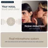 Headset Motorola Moto Buds Loop Bluetooth ear-clip-on binaural, Dolby Atmos, Bluetooth 5.0, ANC, 8 h de reproducción, estuche de carga 520 mAh, beige