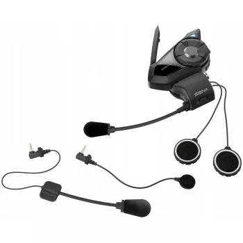Headset Sena 30K intercomunicador para moto 2000 m negro 30K-03